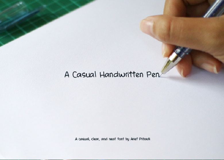A Casual Handwritten Pen Font