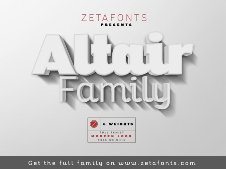 Altair Font 1