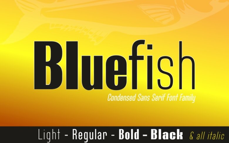 Bluefish Font