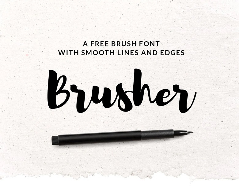 Brusher Font