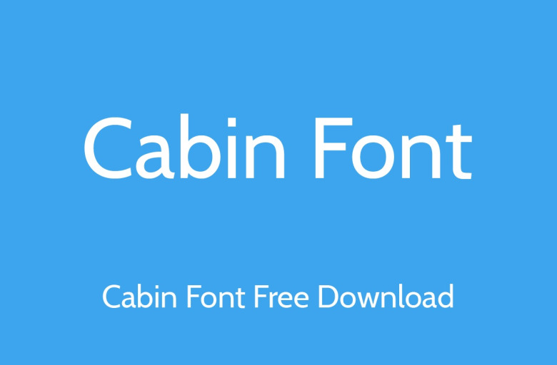 Cabin Font