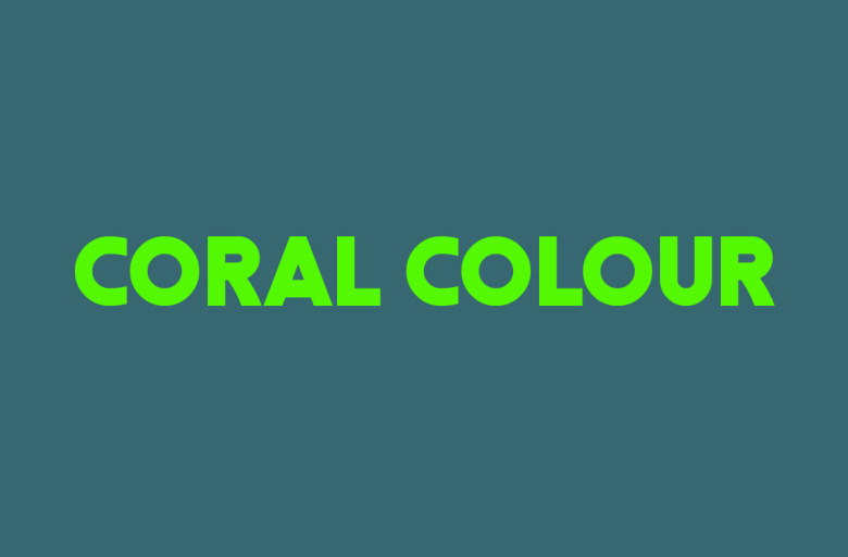 Coral Colour Font 1