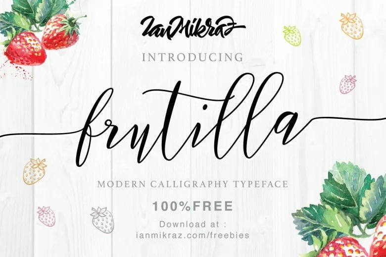 Frutilla Script Font