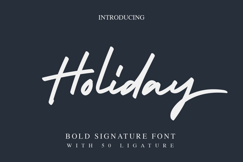 Holiday Font 1