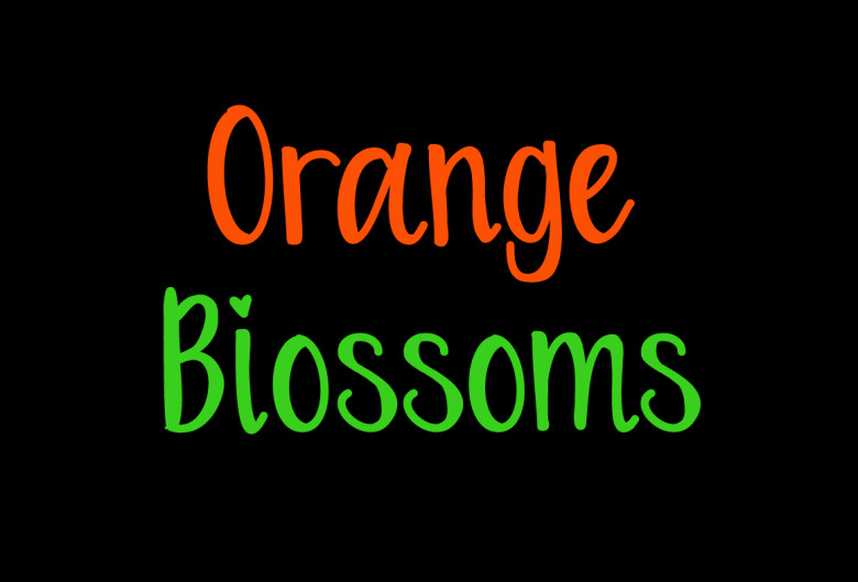 Orange Blossoms Font 1