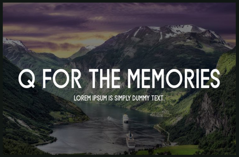 Q-for-the-Memories-Font