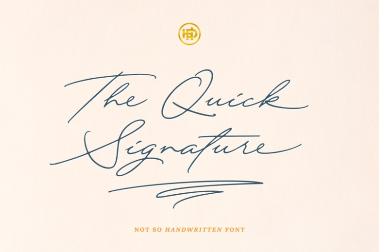 Quick Signature Font 1