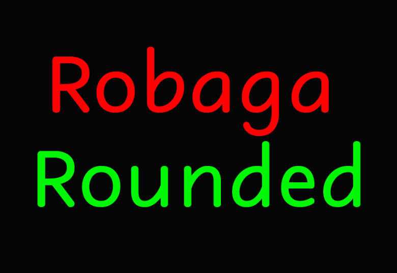 Robaga Rounded Font