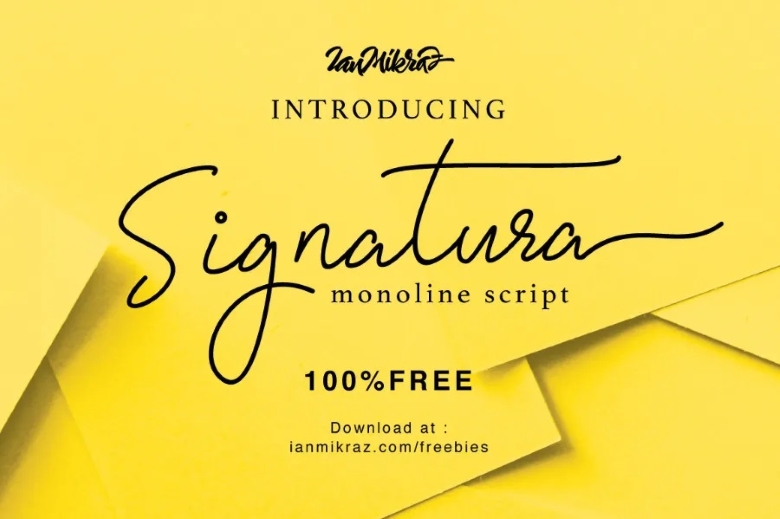 Signatura Monoline Script Font
