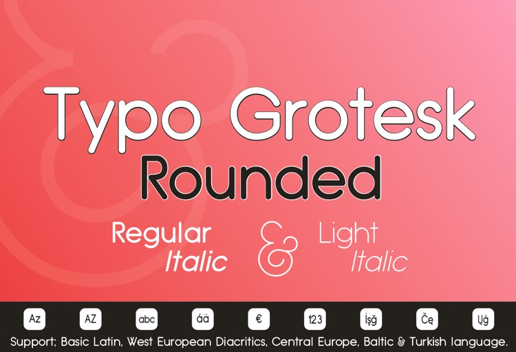 Typo Grotesk Rounded Font