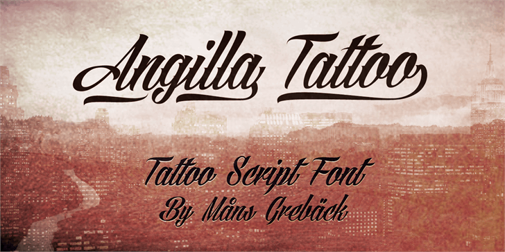 Angilla-Tattoo-Font