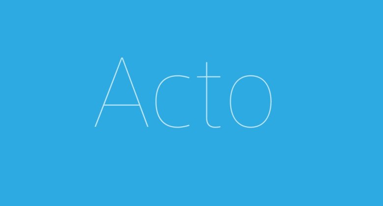 Acto Font Family