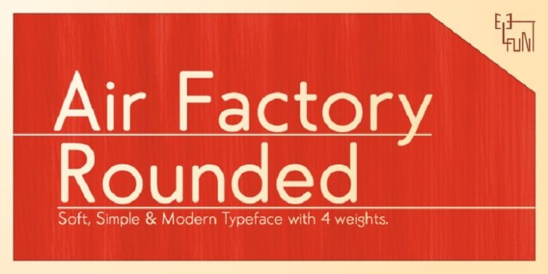 Air Factory Rounded Font 1