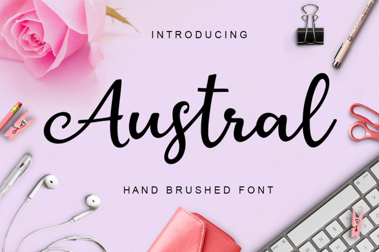 Austral Script Font