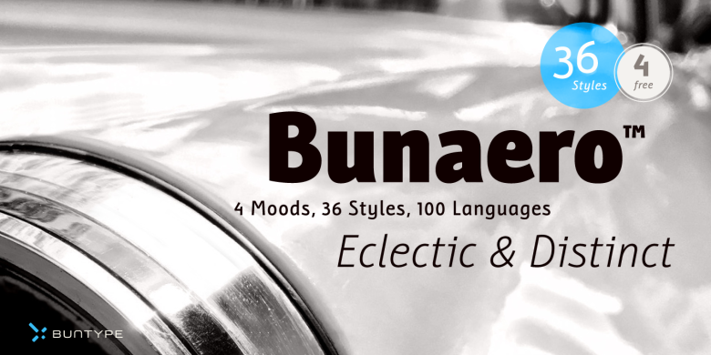 Bunaero Pro™ Font Family