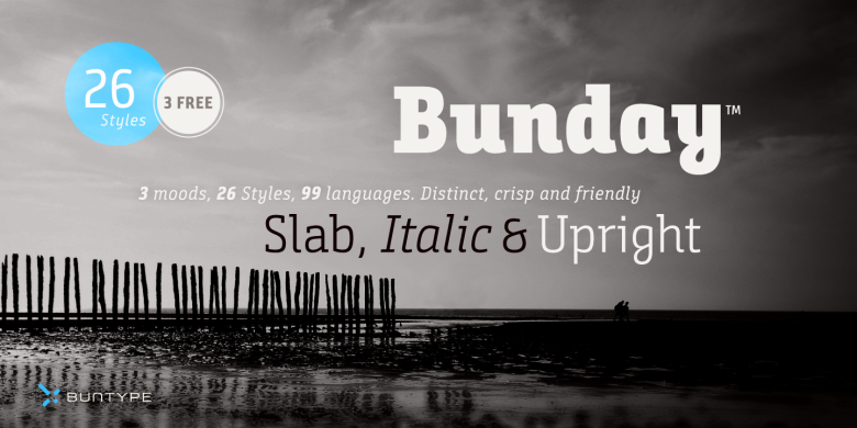 Bunday Slab Font Family