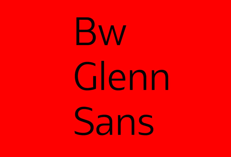 Bw Glenn Sans Font 1