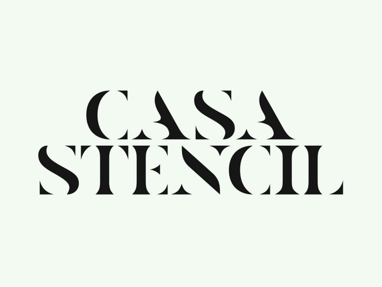 Casa Stencil Typeface