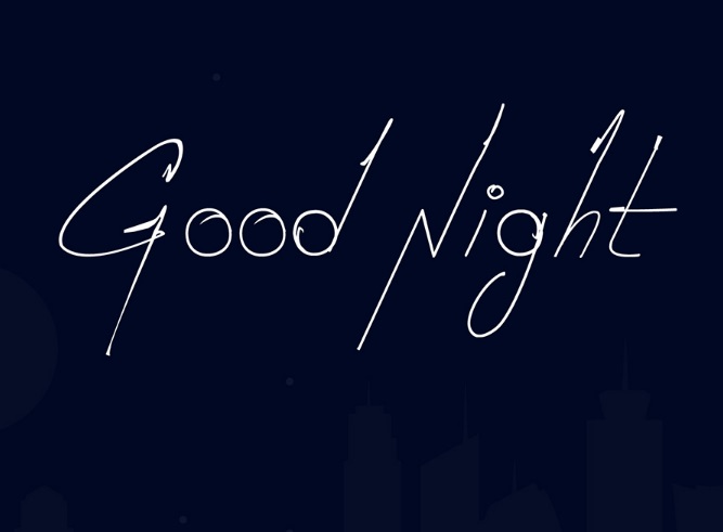 Good Night Font