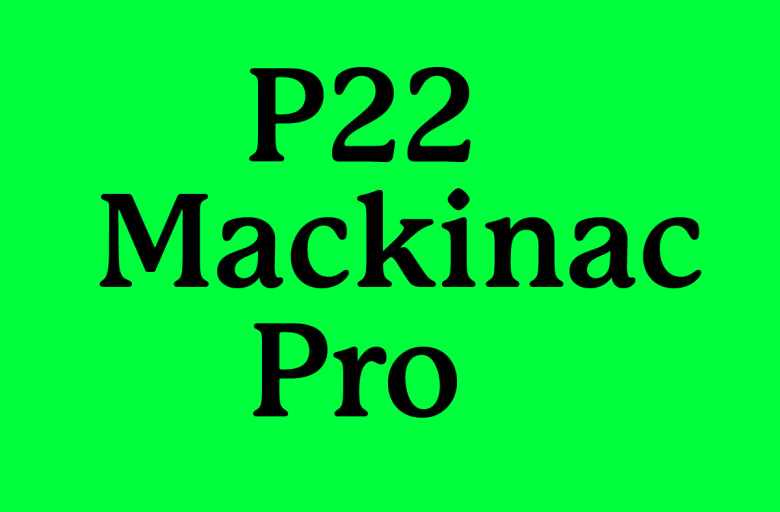 P22 Mackinac Pro Font