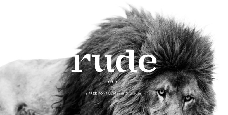 RUDE Font