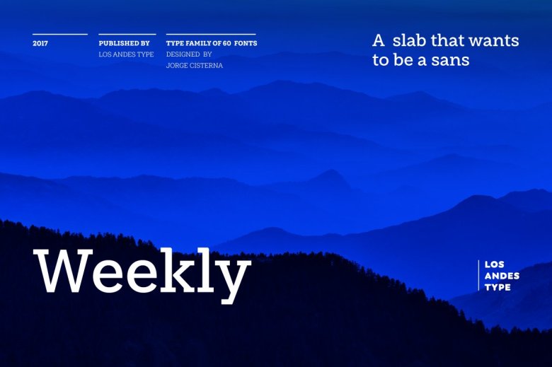 Weekly Font Family