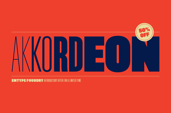 Akkordeon Font Family