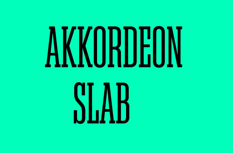 Akkordeon Slab Font