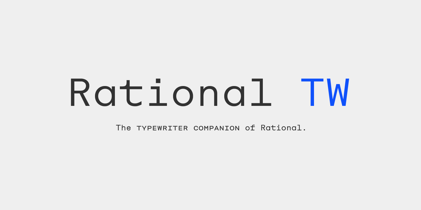 Rational TW Font Family
