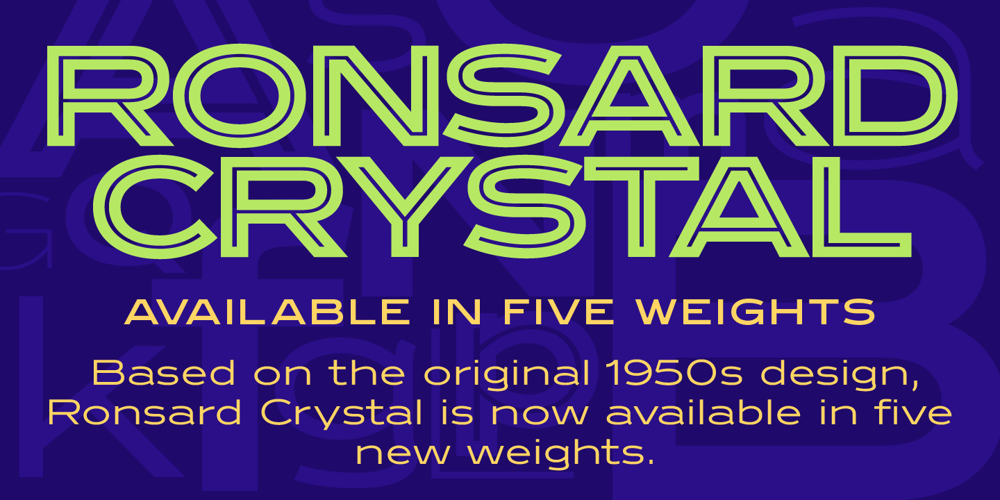 Ronsard Crystal Font