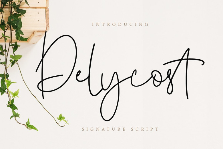 Delycost Signature Font