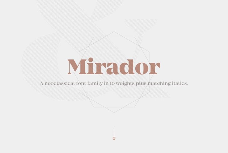 Mirador Typeface