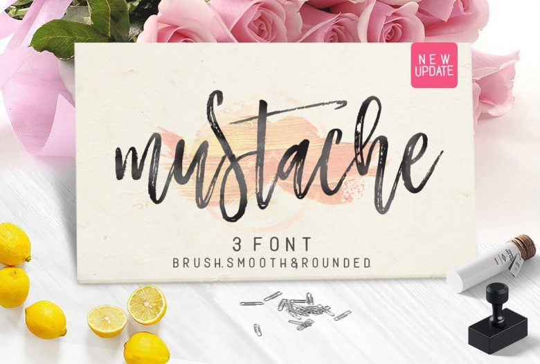 Mustache Script Font