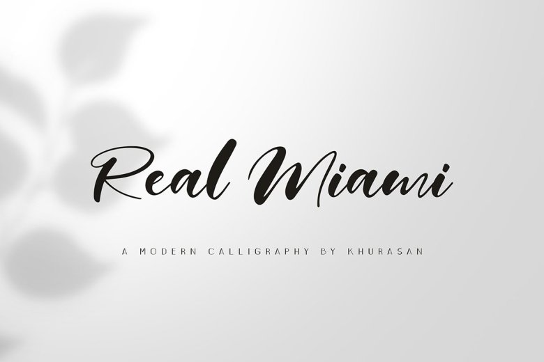 Real Miami Calligraphy Font