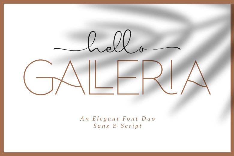 Hello Galleria Font Duo