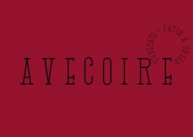 Avecoire Slab Serif Font
