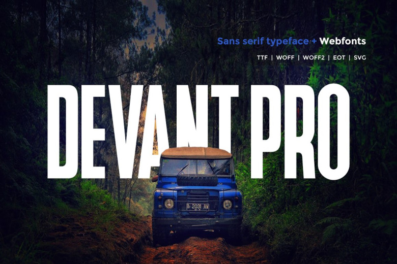 Devant Pro Modern Sans Typeface
