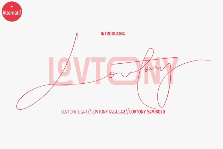 Lovtony Font Duo