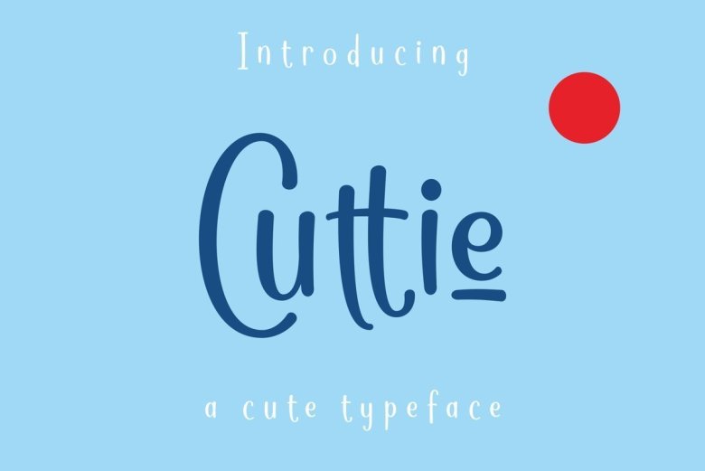 Cuttie-Typeface