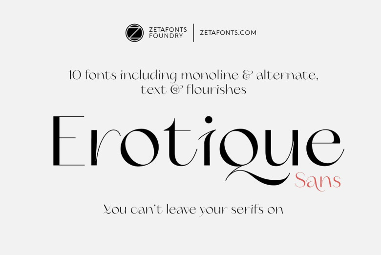 Erotique Sans Serif Font