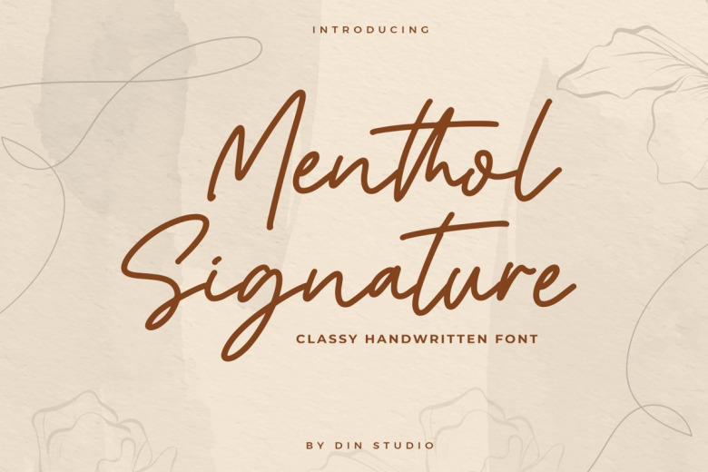 Menthol-Signature-Handwritten-Font
