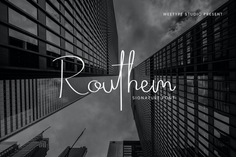 Routhem-Handwritten-Signature-Font