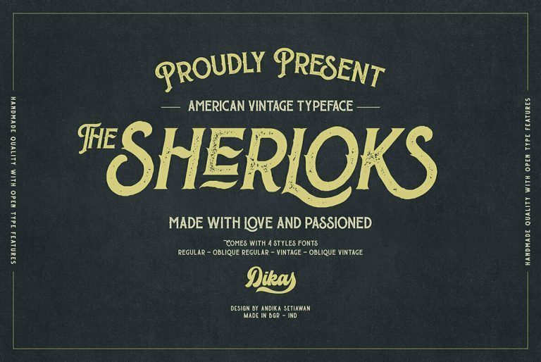 The-Sherloks-Typeface