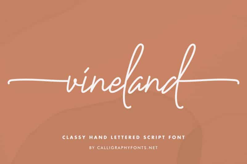 Vineland Handwriting Font