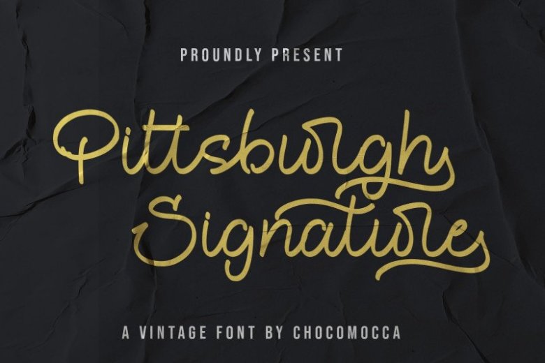 pittsburght-signature-font-123
