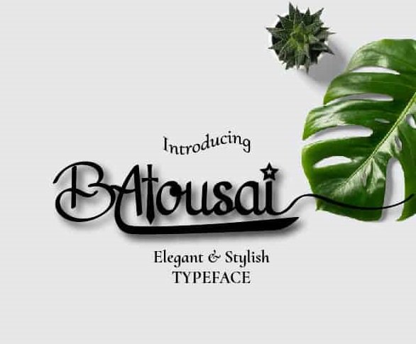 Batousai Calligraphy Font