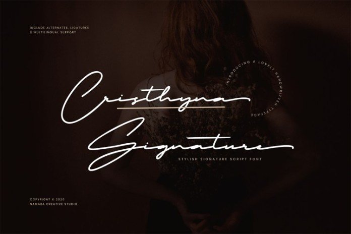 Cristhyna Signature Script Font