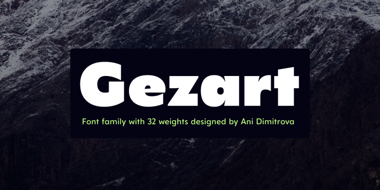 Gezart Sans Serif Font