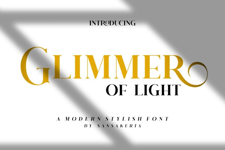 Glimmer-Of-Light-Font