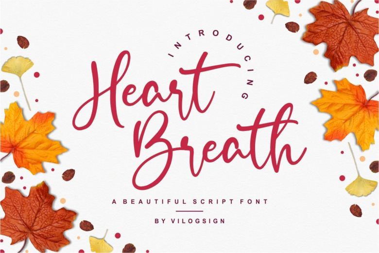 Heart-Breath-Font